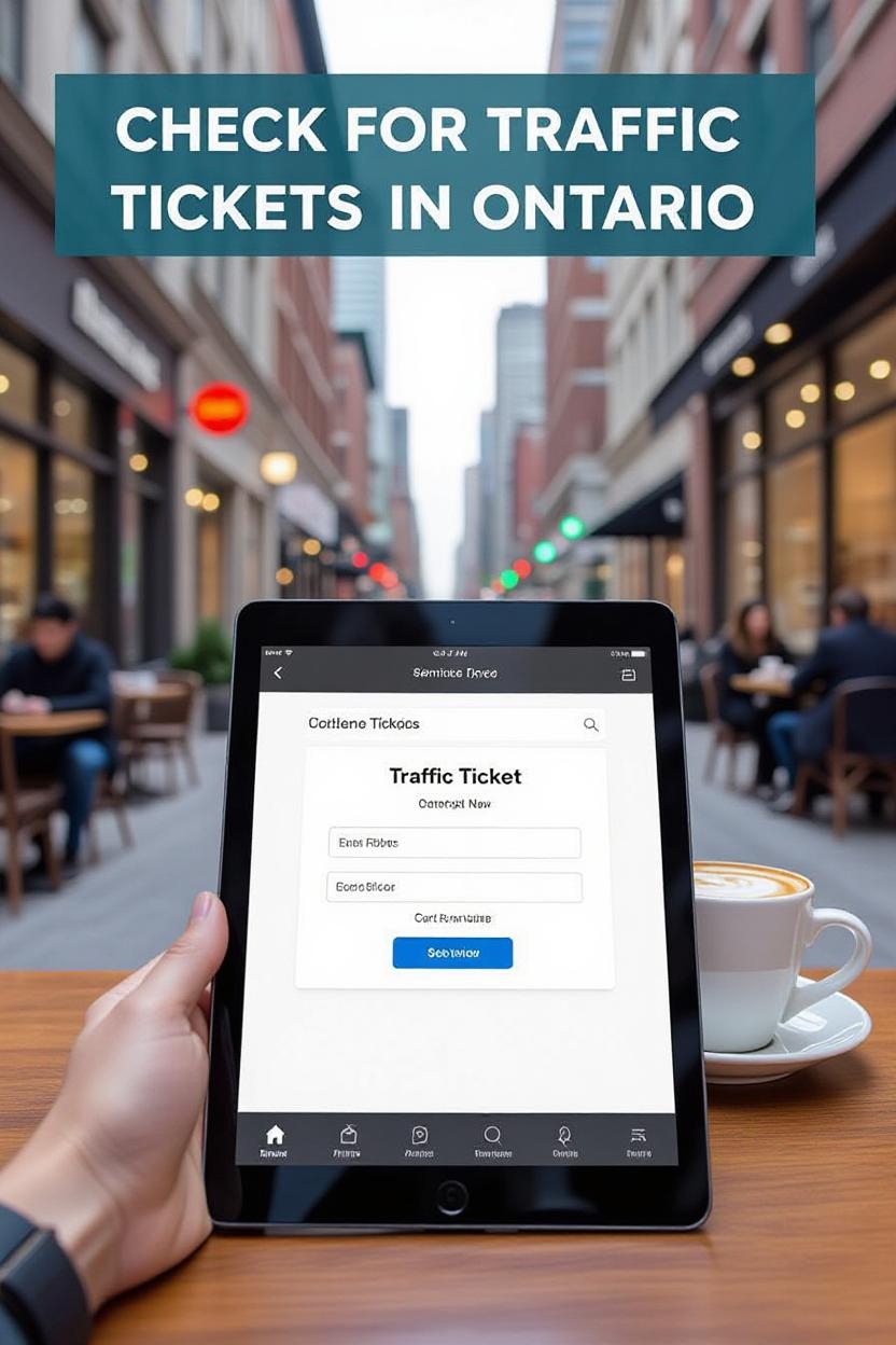 How To Check If You Have Traffic Tickets Online Ontario