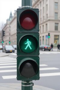 Which Colour Follows The Green Signal At A Puffin Crossing